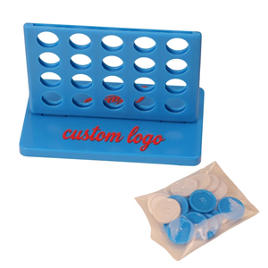 Jeu <span class=keywords><strong>de</strong></span> société <span class=keywords><strong>de</strong></span> voyage en plastique personnalisé Mini Ligne 4 en ligne, jouets éducatifs promotionnels pour enfants avec impression <span class=keywords><strong>de</strong></span> logo Sedex - Product Image 3