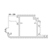 Prix bon marché profilé en aluminium personnalisé fenêtre porte cadre profilé en aluminium extrudé pour l'île Maurice