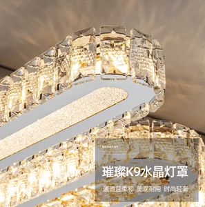 Nouveau design moderne plafonnier crysta lumière led base en acier inoxydable plafonniers décoratifs pour salon - Product Image 4