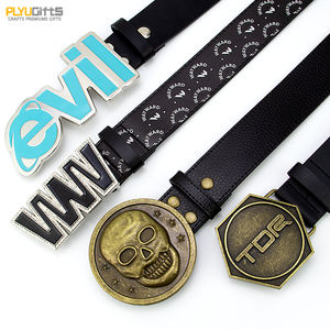 ラインストーン金属ベルトバックルカスタマイズファッションカスタムブランドパール3DデザインFibbia Di Cintura合金バックルPUベルト付き - Product Image 5