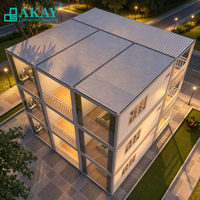 Maison conteneur modulaire évolutible, résistante au vent et aux tremblements de terre, structure en acier préfabriquée pour les projets de construction de bureaux