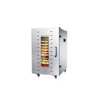 Commerciële elektrische voedseldroger met grote capaciteit voor het drogen van fruit, groenten en vlees, zoals beef jerky en gedroogde mango's.