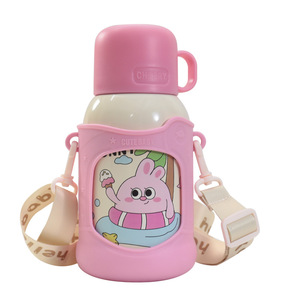 Termo Infantil de Dibujos Animados, Acero Inoxidable 316, Portátil, con Funda, para Uso Escolar - Product Image 5
