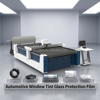 Machine de découpe CNC à couteau oscillant pour film de protection de vitres automobiles avec système de découpe par caméra CCD