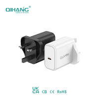 45W GaN PD3.0 QC3.0 SCP Yangına Dayanıklı Hızlı Şarj Adaptörü, Telefonlar/Tabletler/Dizüstü Bilgisayarlar ve Akıllı Saatler için Type-C/AC Girişli