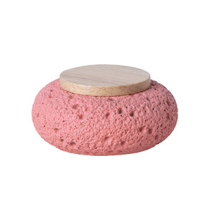 Urna Funeraria para Mascotas Serie Morandi, Hecha a Mano con Cemento Portland, a Prueba de Humedad, Sellada, con Tapa Plana de Madera y Anillo de Silicona, para Perros y Gatos - Product Image 5