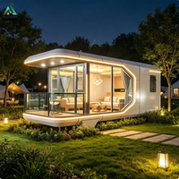 Maison capsule préfabriquée de luxe ANCSEM, maison modulaire en acier, maisonnette portable, design intelligent, villa, hôtel, hébergement
