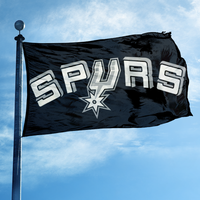 Livraison rapide, drapeau des San Antonio Spurs en polyester, impression numérique recto simple, 3x5 pieds, pour les fans de basket-ball