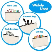 Sac cosmétique écologique personnalisé avec fermeture éclair, logo personnalisé, réutilisable, multicolore, pour trousse de toilette, trousse de maquillage, sac cosmétique