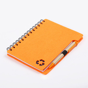 Cảm Thấy Bìa Xoắn Ốc Máy Tính Xách Tay Làm Việc Có Thể Tái Chế Lót Máy Tính Xách Tay Tạp Chí Với Bút - Product Image 5