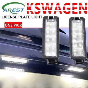 Luci targa LED per VW Seat Leon 1P <span class=keywords><strong>CC</strong></span> 2011 Golf MK7 2015 Super luminosa lampada di licenza Canbus senza errori - Product Image 4