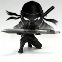 Porte-stylo créatif en forme de samouraï, style anime japonais ninja, organiseur de bureau en plastique, papeterie de bureau