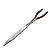 Pince à bec longue multifonctionnelle industrielle en acier au carbone de 13 pouces, double articulation, double matériau, haute qualité, OEM