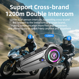 Casque de moto SF10Pro avec écouteurs, autonomie de 30H, réduction du bruit du vent CVC DSP, haut-parleurs HIFI, étanche IP67 - Product Image 5