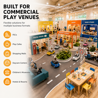 Équipement de jeu intérieur pour enfants : Modules de rue de jeu d'imitation (Boulangerie, Radio, Épicerie, Village, Fabrication) pour projets de garderies