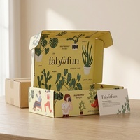 Boîtes d'expédition en carton ondulé réutilisables et écologiques en matériaux recyclés avec impression offset, emballage cadeau personnalisable