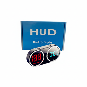 Pantalla de visualización frontal (HUD) con velocímetro digital, brújula en tiempo real y reloj para automóviles, accesorio electrónico para autos. - Product Image 1