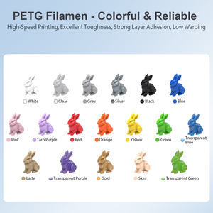 Filament PETG transparent Magforms haute vitesse 600 mm/s, recharges sans bobine à haut débit, 1,75 mm, 1 kg, compatible Bambu Lab - Product Image 3