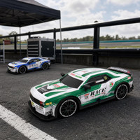 Voiture RC de cascade et de drift à l'échelle 1:20, contrôle sans fil 2.4G 5 canaux, construction métallique, chargeur inclus pour le plaisir familial en intérieur et en extérieur