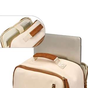 क्लासिक शैली py चमड़े के लैपटॉप बैकपैक-बोर्डिंग बैग वाटरप्रूफ बड़े क्षमता वाले सप्ताहांत बैग (कस्टम लोगो और रंग उपलब्ध) - Product Image 2