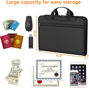 Yihuaxing 12-túi chống cháy mở rộng tập tin tổ chức nhiều lớp accordion thư mục cho nhà & văn phòng nộp hồ sơ sản phẩm - Product Image 2