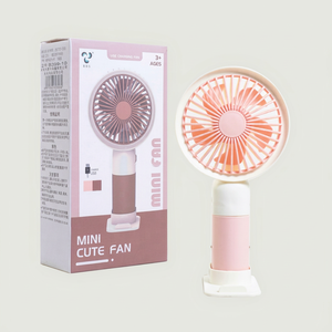 Spot Goods Simple Light Weight Classroom Handheld Rechargeable Desk Fan - Product Image 1