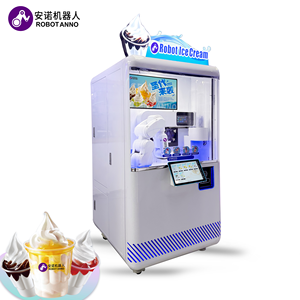 Bras robotique IA pour la vente automatique de <span class=keywords><strong>glaces</strong></span>, système de vente automatique sans personnel, machine à <span class=keywords><strong>glaces</strong></span> fraîches, sundae au lait - Product Image 1
