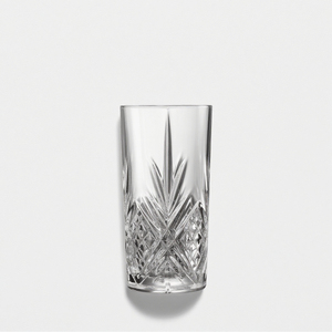 Bicchieri Hiball Classici Sostenibili da 12oz/350ml con Design in Vetro Tagliato, Forma Conica in Cristallo Trasparente - Product Image 3