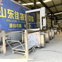 Machine de braisage continu multi-unités entièrement automatique de style nid d'abeille, marmite en acier inoxydable pour viande braisée