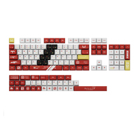 Ensemble de touches de clavier à rétroéclairage moulé Offre Spéciale de la russie, ensemble de touches de sublimation à colorant mx 129 gmk gk2 mars vert