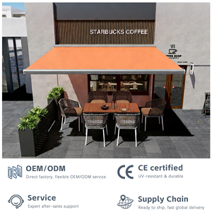 Toldo <span class=keywords><strong>de</strong></span> Jardín <span class=keywords><strong>de</strong></span> Aluminio Plegable con Brazo Articulado, <span class=keywords><strong>Toldos</strong></span> Retráctiles Motorizados <span class=keywords><strong>para</strong></span> Exteriores, Toldo <span class=keywords><strong>de</strong></span> Casete Completo - Product Image 6