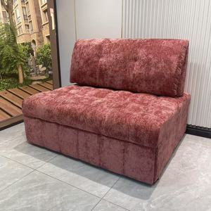 Sofá <span class=keywords><strong>cama</strong></span> moderno de tela multifuncional con almacenamiento plegable para dormitorio o apartamento para uso en la sala de estar - Product Image 6