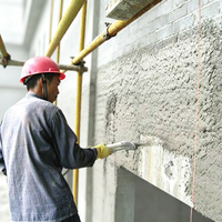 Mesin Semprot Mortar, Penyemprot Semen Pasir, Pompa Plester untuk Pekerjaan Semprot Mortar Dinding Bangunan di Lokasi