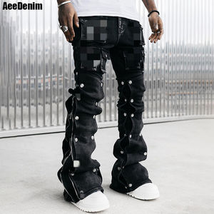 कस्टम थोक स्ट्रीटवियर एसिड वॉश विंटेज बैगी कार्गो मल्टी जेस्ट पुरुषों के लिए - Product Image 3