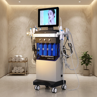 Appareil de beauté professionnel Hydra Dermabrasion 14 en 1 pour soins du visage, peeling aquatique, machine à hydrogène