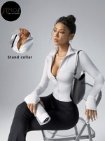 Veste de yoga zippée intégrale grande taille pour femme, coupe ajustée, séchage rapide, cardigan de sport élégant, respirant et léger