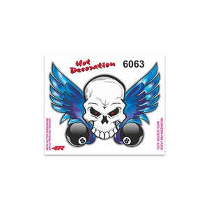 Adesivi 10X12 cm con Logo teschio per lettera e tipo di carrozzeria - Product Image 1