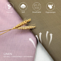 Tissu 77% Lyocell 23% Lin Léger Respirant Anti-boulochage Anti-statique Printemps-Été pour Vêtements Hanfu, Technique de Tissage, Style Uni