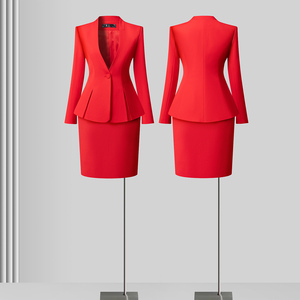 Ensemble de tailleur professionnel pour femme, nouvelle collection printemps-automne, tenue d'interview é<span class=keywords><strong>l</strong></span>égante pour directrices d'hôtel, combinaison de travail - Product Image 6