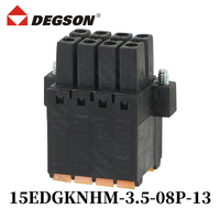 1 unidad DEGSON 15EDGKNHM-3.5-XXP-13/14-00ZH Bloques de terminales PCB enchufables DFMC1.5-STF KF2EDGKSM 3.5mm 2PIN-12PIN 320V 9.5A