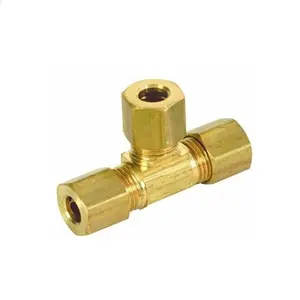 CA 360 Brass air brake equal union Tee connector