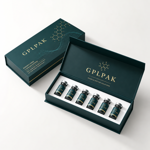Boîte à rabat magnétique en carton rigide personnalisable DHP pour flacon de peptide 3 ml, étui pour flacon 10 ml - Product Image 2