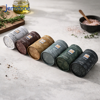 Tube en carton personnalisé imprimé pour sel marin, épices et poudres, boîte ronde pour assaisonnements et condiments, emballage cylindrique en papier pour aliments
