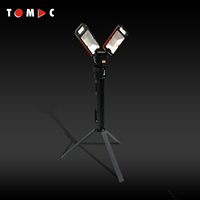 Lampes de travail portables étanches professionnelles TOMAC 5000lm, doubles, rechargeables, réglables, avec trépied, certifiées CE