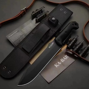 Couteau tactique de survie en plein air KA-B BK9 en acier inoxydable de haute qualité, manche G10, étui en plastique, lame fixe, industriel, DIY, OEM - Product Image 2