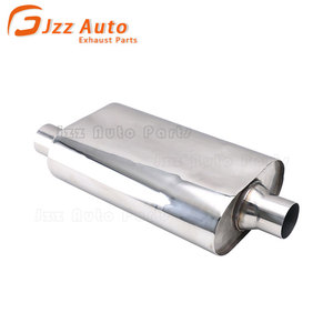 <span class=keywords><strong>Silencieux</strong></span> d'échappement universel pour voiture, double chambre intérieure, ouverture 63-76mm, corps 220x100mm, longueur totale 510mm, tube intermédiaire - Product Image 3