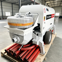 Pompe à béton hydraulique professionnelle, pompe électrique diesel pour applications de coulage de béton