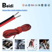 Câble de raccordement BEIDI multi-brins AWM 2468 22AWG 20AWG 18AWG 16AWG Noir Rouge pour appareils électroniques
