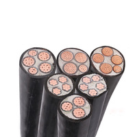 Cable eléctrico de cobre Construcción aislada de bajo voltaje Material de aislamiento XLPE