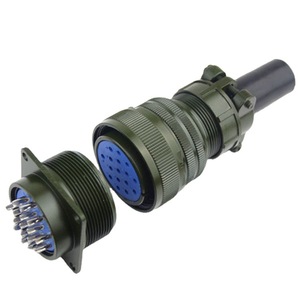 Conector Circular CSP PB40K1Q, Fundición a Presión de Aluminio, Enchapado en Plata, Conector de Aviación de Latón, Serie PB - Product Image 1